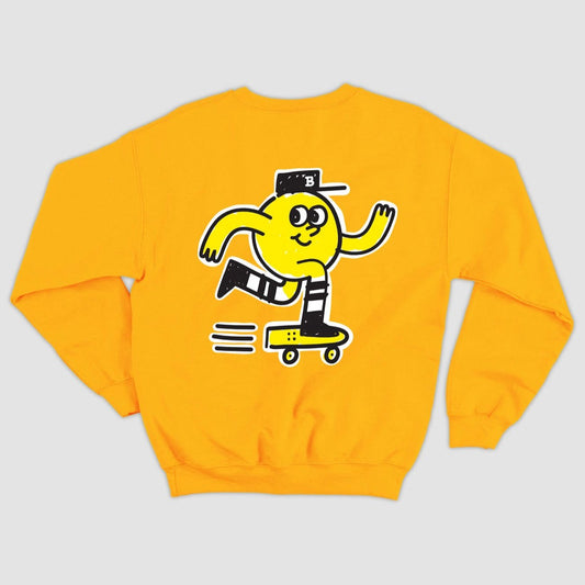 KIDS CREW NECK SWEATSHIRT YELLOW