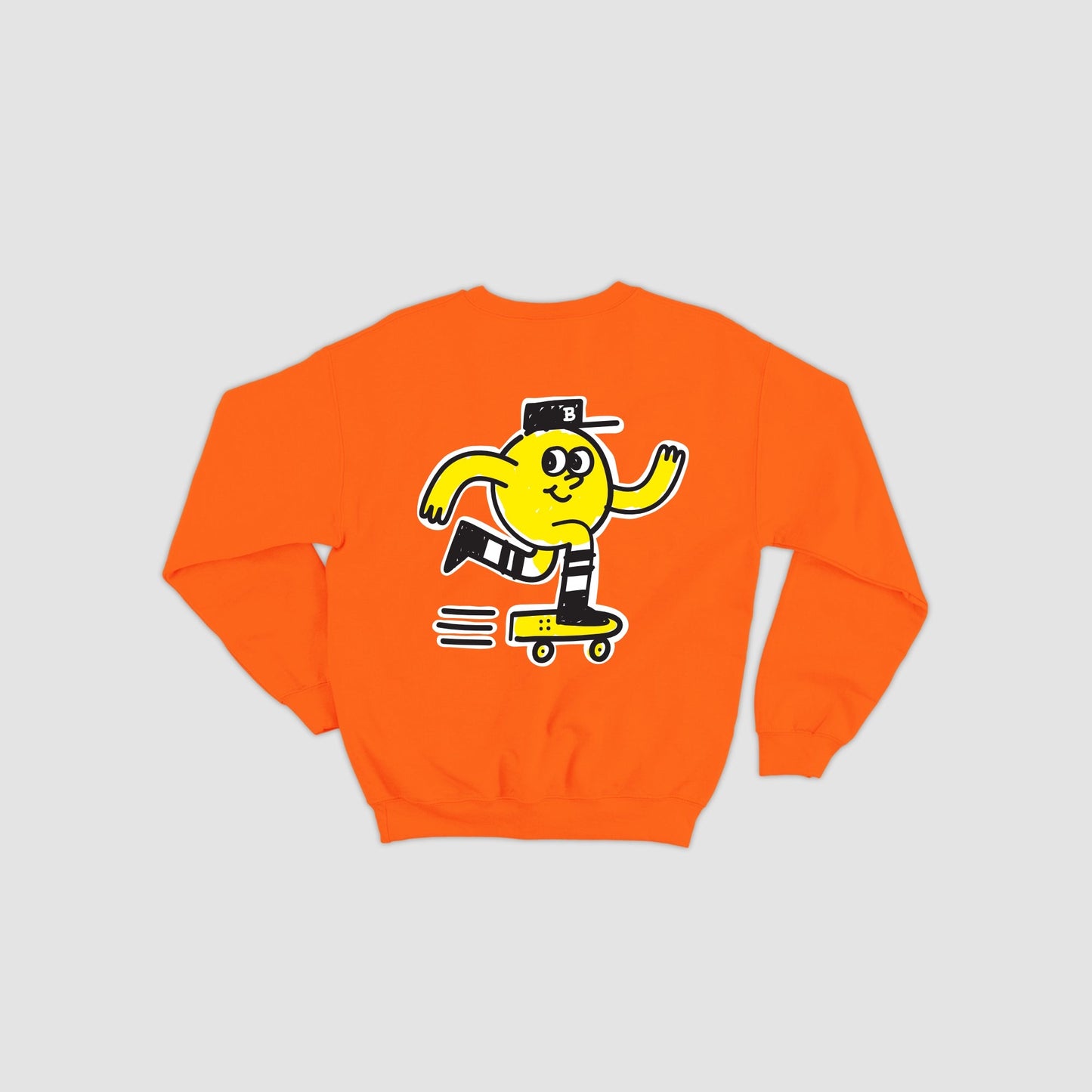 KIDS CREW NECK SWEATSHIRT ORANGE