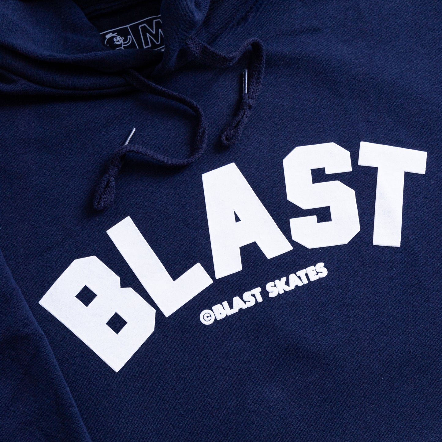 PUFF PRINT BLAST HOOD - NAVY