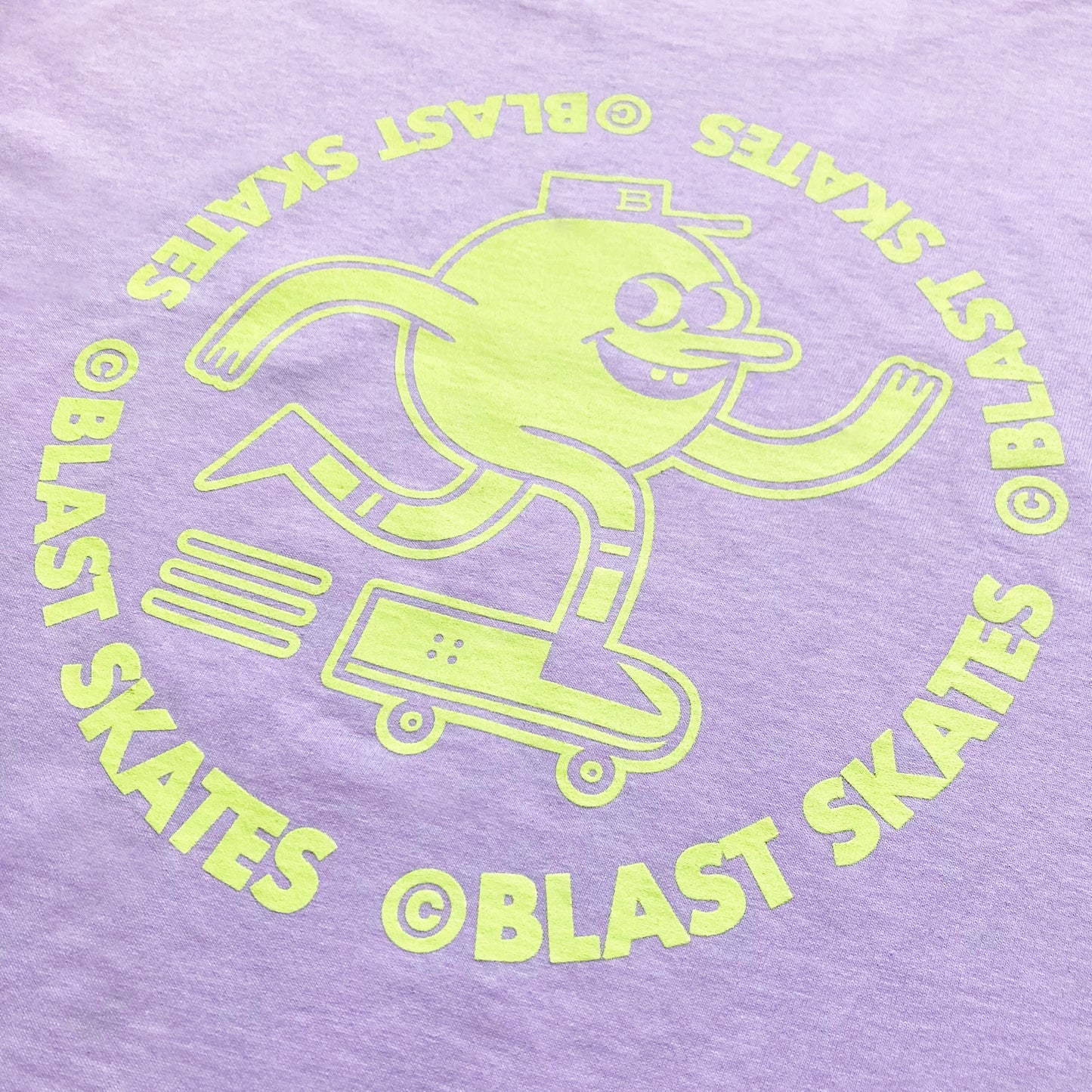 LILAC AND LIME ROUND LOGO T-SHIRT